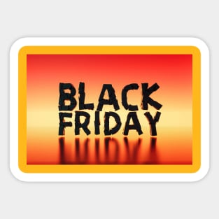 black friday Sticker